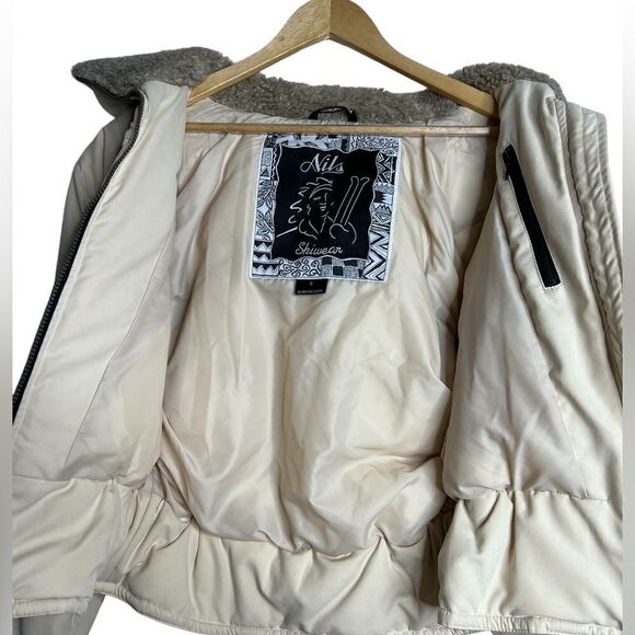 Vintage NILS ski jacket cream size 8 - Picture 3 of 8